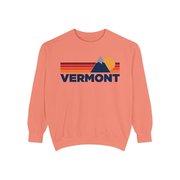 Vermont Mountain Stripes Sweatshirt | Comfort Colors - 100% Cotton