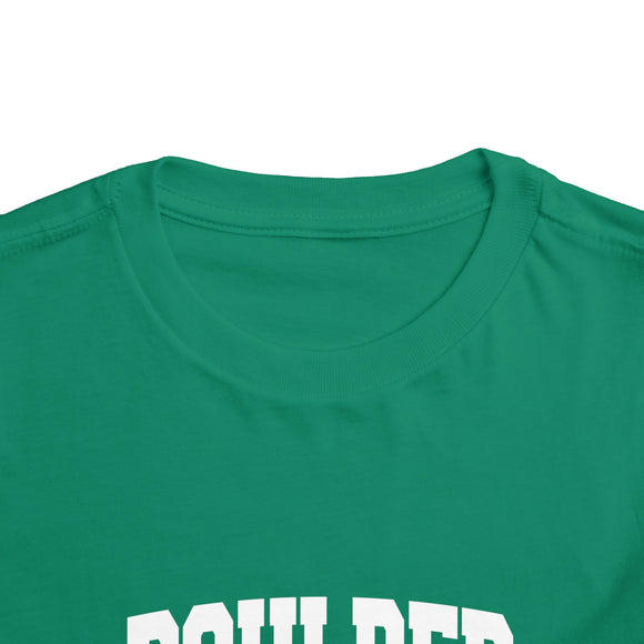 Boulder, Colorado Toddler Graphic Tee - Kids Boulder Vacation T-Shirt