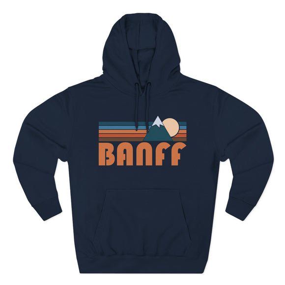Banff, Canada Hoodie - Retro Mountain Unisex Sweatshirt