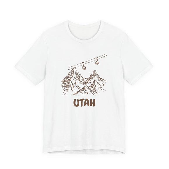 Utah Mountain T-Shirt — Vintage Gondola Ski Mountain Tee