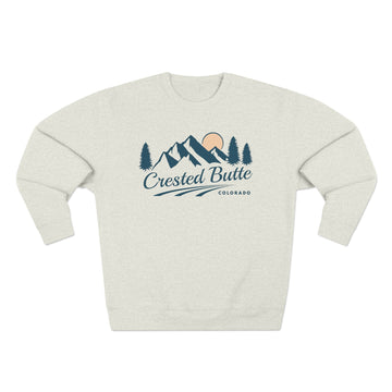 Buy oatmeal-heather Premium Crested Butte, Colorado Sweatshirt - Unisex Sweatshirt