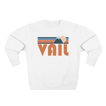 Buy white Premium Vail, Colorado Retro Mountain Graphic Sweatshirt