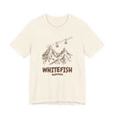 Whitefish, Montana Mountain T-Shirt — Vintage Gondola Ski Mountain Tee-1