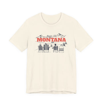 Montana Après-ski T-Shirt - Vintage Mountain Graphic Tee