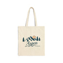 Aspen, Colorado Cotton Canvas Tote Bag - 15" x 16"-1