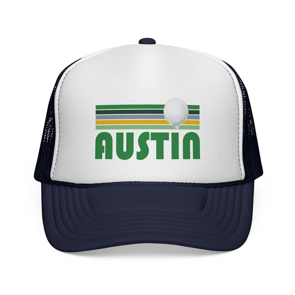 Austin, Texas Retro Golf Trucker Hat