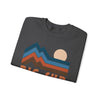 Big Sur, California Sweatshirt Retro Mountains, Big Sur Unisex Graphic Crewneck