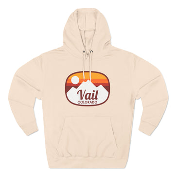 Premium Vail, Colorado Hoodie - Retro Unisex Vail Sweatshirt - Sunset Oval