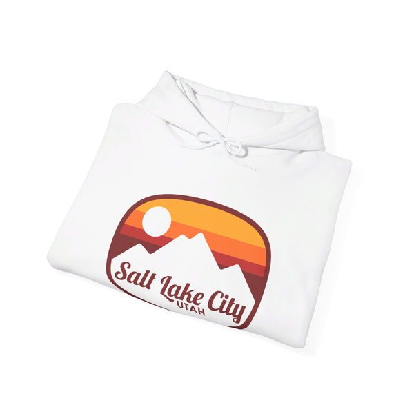 Salt Lake City, Utah Hoodie - Retro Ombre Unisex Salt Lake City Hoodie Sweatshirt