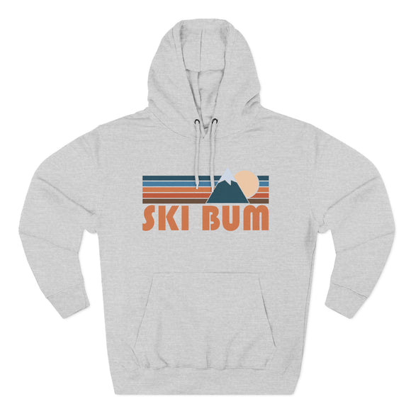 Ski Bum Hoodie - Retro Mountain Unisex Sweatshirt