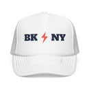 Brooklyn, New York Retro Trucker Hat - Lightning Foam Cap-5