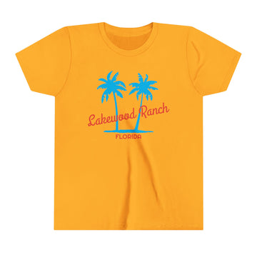 Buy gold Lakewood Ranch, Florida Youth Shirt - Retro Palm Tree Lakewood Ranch Kid's T-Shirt