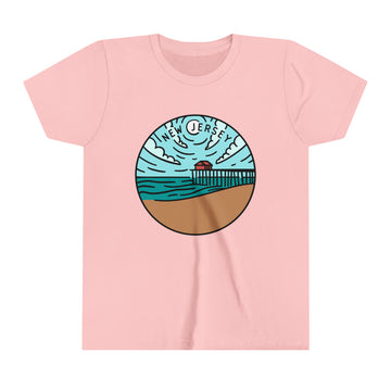 Buy pink New Jersey Youth T-Shirt - Unisex Kids New Jersey Shirt