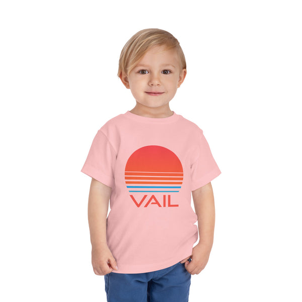 Vail, Colorado Toddler T-Shirt - Retro 80s Toddler Vail Shirt