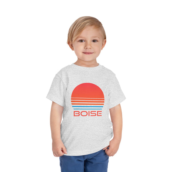 Boise, Idaho Toddler T-Shirt - Retro 80s Toddler Boise Shirt