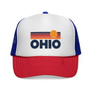 Ohio Retro Sun Trucker Hat - Vintage Style Ohio Cap-1