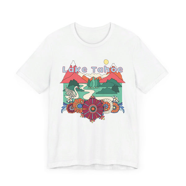 Lake Tahoe Shirt, California Retro T-Shirt, Hippie Style California tee, Lake Tahoe Mountain Shirt
