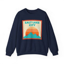 Retro Salt Lake City, Utah Sweatshirt, Mountain Sun Design, Unisex Crewneck, Gift for Outdoorsy Friends, Vintage Salt Lake City, Utah Jumper-3