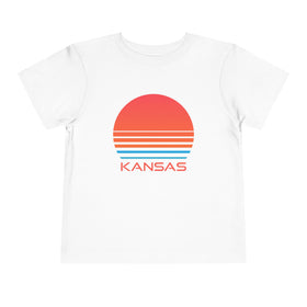 Kansas Toddler T-Shirt - Retro 80s Unisex Toddler Kansas Shirt