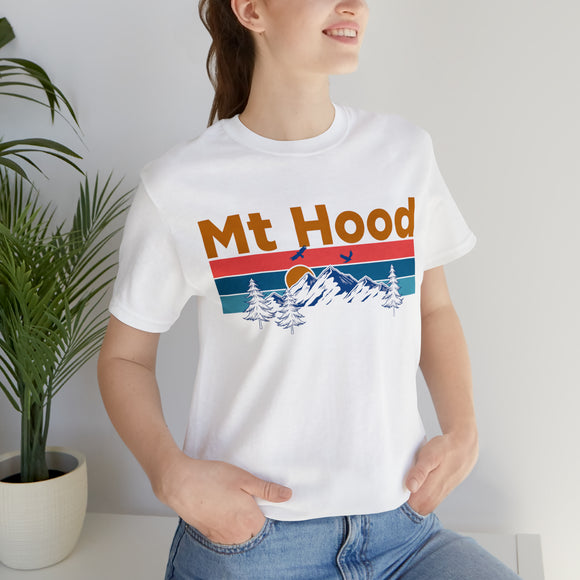 Mt Hood, Oregon Shirt - Mountain Sunset Unisex Mt Hood T-Shirt