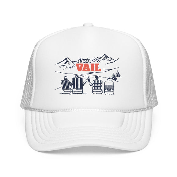 Vail, Colorado Après-ski Trucker Hat — Foam Mesh Cap