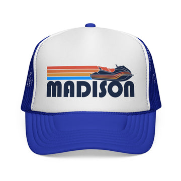 Buy royal Madison, Wisconsin PWC Boating Trucker Hat - Vintage Style Madison Cap