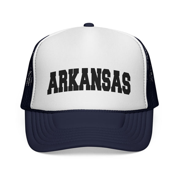 Arkansas Retro Collegiate Style Trucker Hat