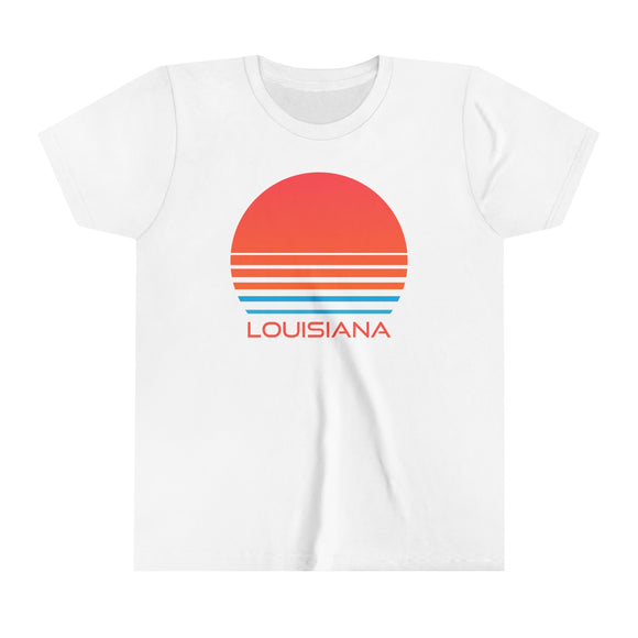 Louisiana Youth Shirt - Retro 80s Louisiana Kid's T-Shirt