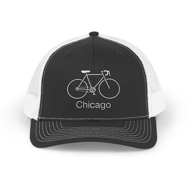 Chicago, Illinois Snapback Trucker Cap - Embroidered Chicago Hat