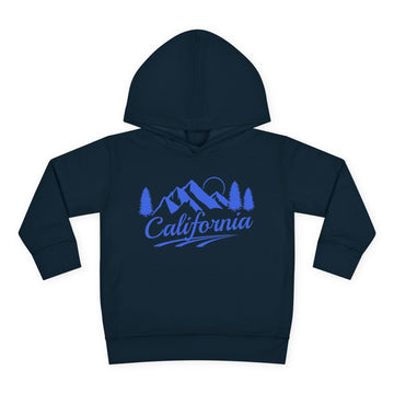 Buy navy California Toddler Hoodie - Unisex Mountain Pullover Sweatshirt, Kids Hooded Jumper, California Souvenir