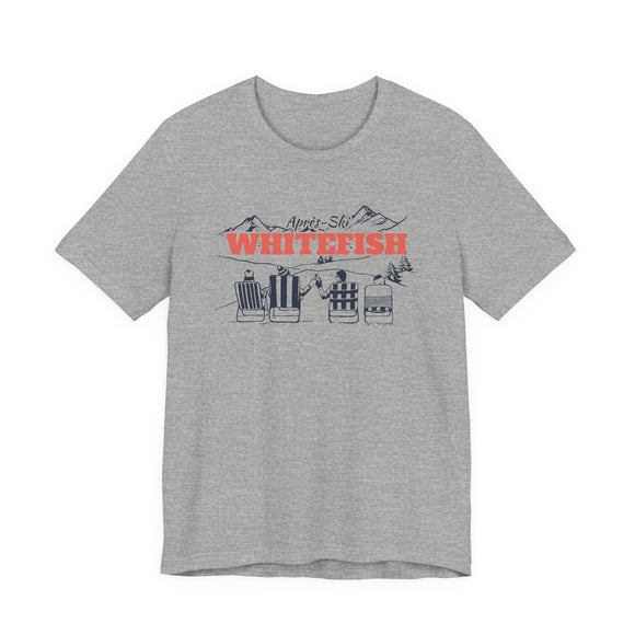 Whitefish, Montana Après-ski T-Shirt - Vintage Mountain Graphic Tee