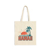 Hawaii Cotton Canvas Hawaii Tote Bag