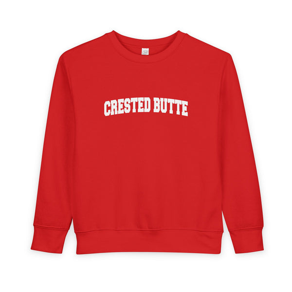 Crested Butte, Colorado Toddler Sweatshirt - Crested Butte Toddler Crewneck Sweatshirt