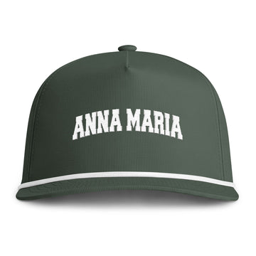 Buy moss Anna Maria Island, Florida Embroidered Rope Hat - Vintage Sunwashed Rope Cap, Comfort Colors