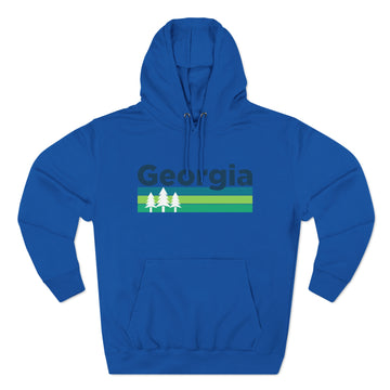 Buy royal-blue Premium Georgia Hoodie - Retro Unisex Sweatshirt