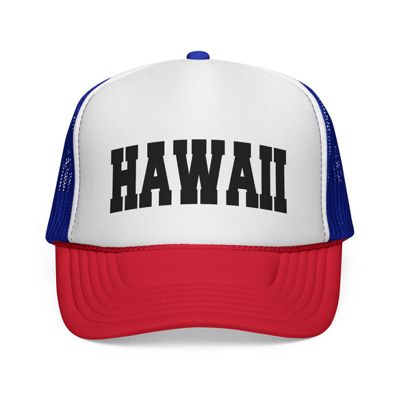 Hawaii Retro Collegiate Style Trucker Hat