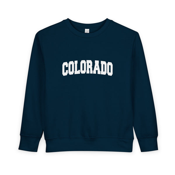 Colorado Toddler Sweatshirt - Colorado Toddler Crewneck Sweatshirt