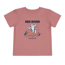 Red River, New Mexico Yeti Snowboard Toddler Tee-3
