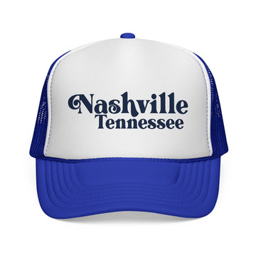 Buy royal Nashville, Tennessee Retro Trucker Hat