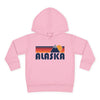 Alaska Toddler Hoodie - Unisex Mountain Pullover Sweatshirt, Kids Hooded Jumper, Alaska Souvenir