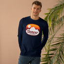 Denver, Colorado Mens Base Long-sleeve Tee - Retro Ombre Heavy Weight Long Sleeve T-shirt-15
