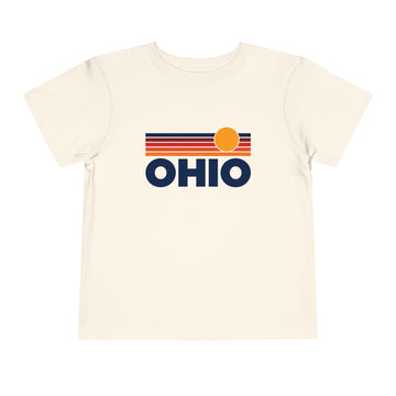 Ohio Toddler T-Shirt - Retro Sun Tee