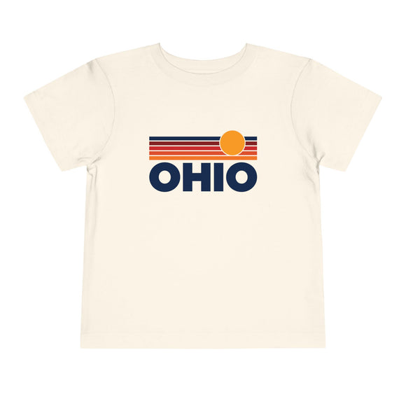 Ohio Toddler T-Shirt - Retro Sun Tee