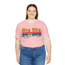 Big Sky, Montana Shirt - Mountain Sunset Unisex Big Sky T-Shirt-93