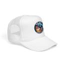 Big Sky, Montana Retro Ski Lift Mountain Foam Trucker Hat-9