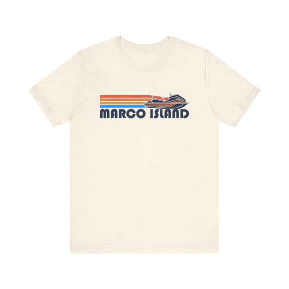 Marco Island, Florida T Shirt - Retro Jetski PWC Graphic Tee