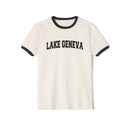 Lake Geneva, Wisconsin Cotton Ringer Graphic Tee - Unisex Lake Geneva T Shirt, Vintage Style Tee, Men's/Women's Tee-2