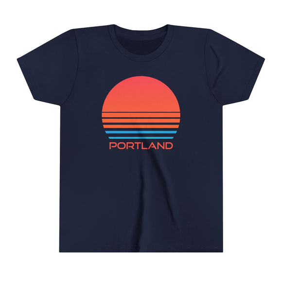 Portland, Oregon Youth Shirt - Retro 80s Portland Kid's T-Shirt