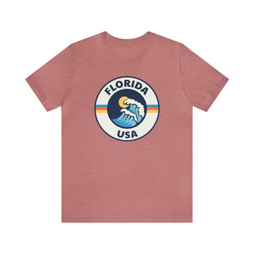 Florida T-Shirt - Retro Unisex Florida Shirt - Wave Circle