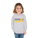 Vermont Toddler Hoodie - Retro Sunrise Unisex Vermont Toddler Sweatshirt-11